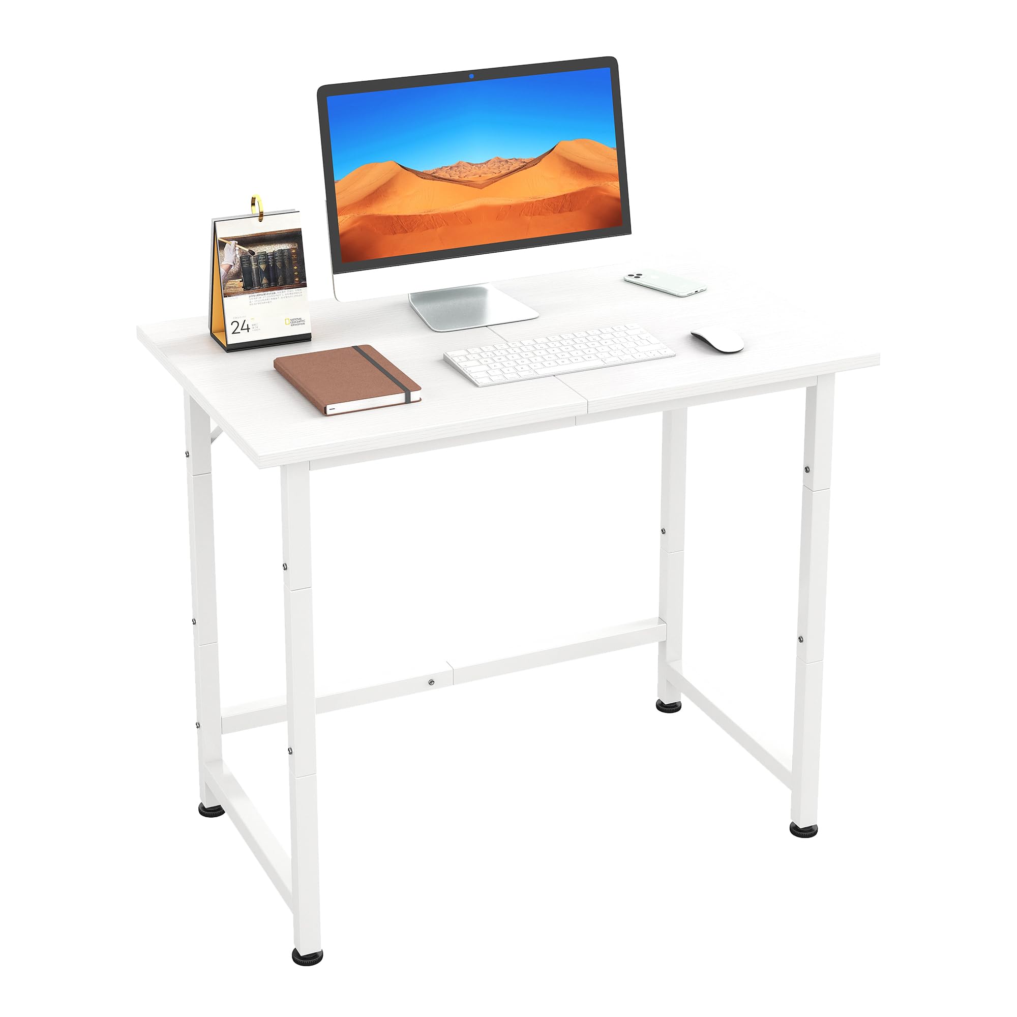 Photo 1 of ***MISSING ASSEMBLY HARDWARE*** COTUBLR Small Desk, 24 Inch Small Computer Desk for Spaces, Compact Tiny Mini Simple Desk Table for Bedroom Home Office Writing Work Study Kids Student Teacher, Bonus Mousepad, White