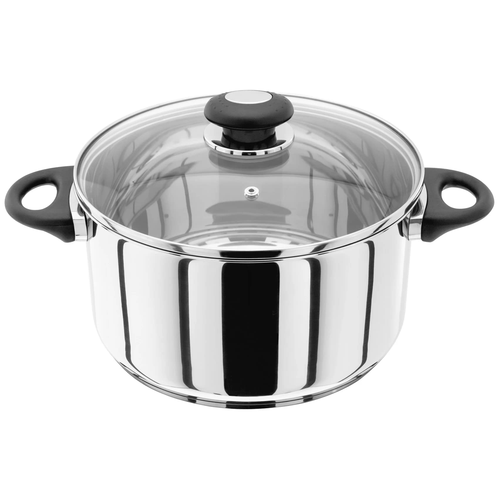 Judge Essentials Stainless Steel Large Casserole with Twin Handles 24cm 4.3L Induction Ready, Oven Safe, Dishwasher Safe โ image 1