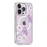 KELUOAS for iPhone 12/12 Pro Magsafe Case, Floral