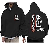 Lytiarul Christian Hoodies for Men Bible Verse God Sweatshirt Jesus Faith Hoodie Inspirational Cross Graphic Vintage Pullover