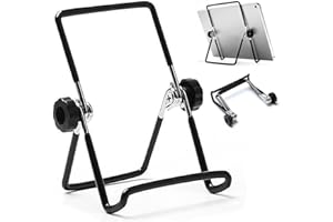 VOVIGGOL Adjustable Tablet Stand Holder, Non-Slip Foldable Holder Cradle Fit for 9-12.9" Tablets, iPad, Samsung and Kindle Fire, Display Stand Picture Frame Stand for Photos (Large Black)