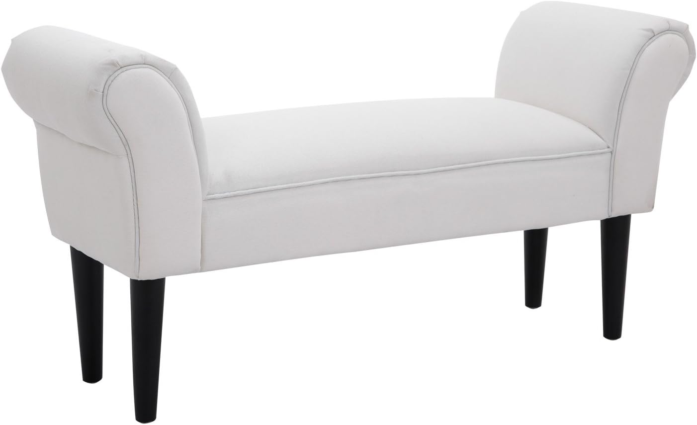 Homcom Bed End Side Chaise Lounge Sofa Window Seat Arm Bench
