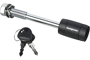 Swagman Anti-Wobble 5/8" Threaded Hitch Pin, Sliver/Black