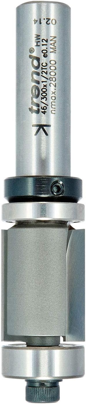 Trend Professional Double Guided Trim Profile Cutter, 1/2 Inch Shank, 19.1mm Cut Diameter, 50mm Cut Length - Image 3