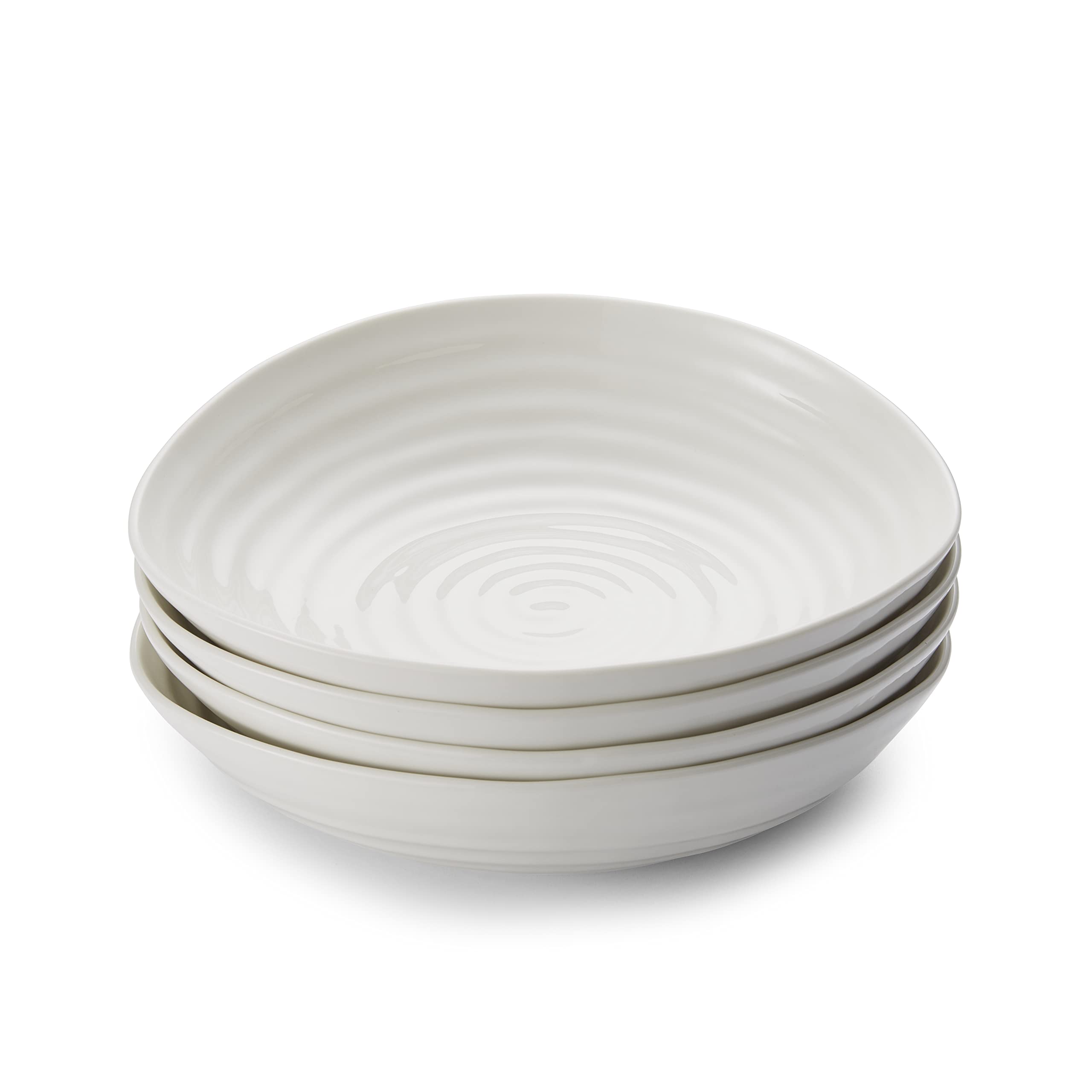 Portmeirion Sophie Conran Set of 4 White Ceramic Pasta Bowls