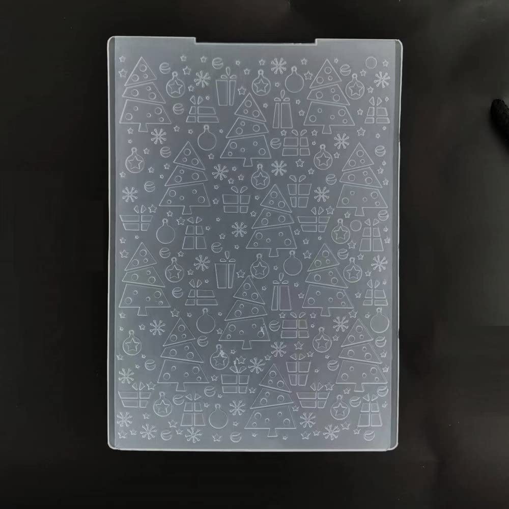 WooYangFun 1PC Merry Christmas Tree Candy Box Embossing Folders for Card Making Scrapbooking and Other Paper Crafts, 11x16cm