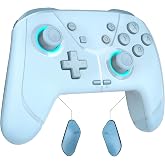 GMBACK Wireless Switch 2 Pro Controller with Home Wake Up &amp; Loop Macro | Macro Switch Controller for Nintendo Switch 2/Switch 1/Lite/OLED with HD Rumble, Motion Control, Turbo, 800mAh, Light Blue
