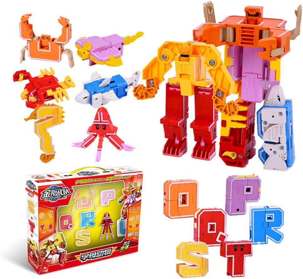 Spelling Aids Toys & Games MOGOI Alphabet Robots Toy for Kids ABCDEFG 7