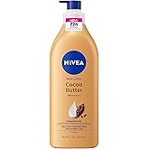 NIVEA Cocoa Butter Body Lotion for Dry Skin with Hyaluronic Acid, 16.9 Oz | Dermatologically Tested 72-Hour Moisture Lotion with Deep Nourishing Serum, Delivers Healthy-Looking Skin with Every Use