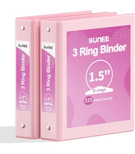 Pink Dividers For 3 Ring Binder With Pockets-753860