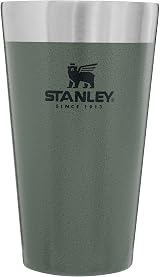 STANLEY Adventure Stacking Beer Pint 0.47L Stainless Steel Travel Mug Green view 4