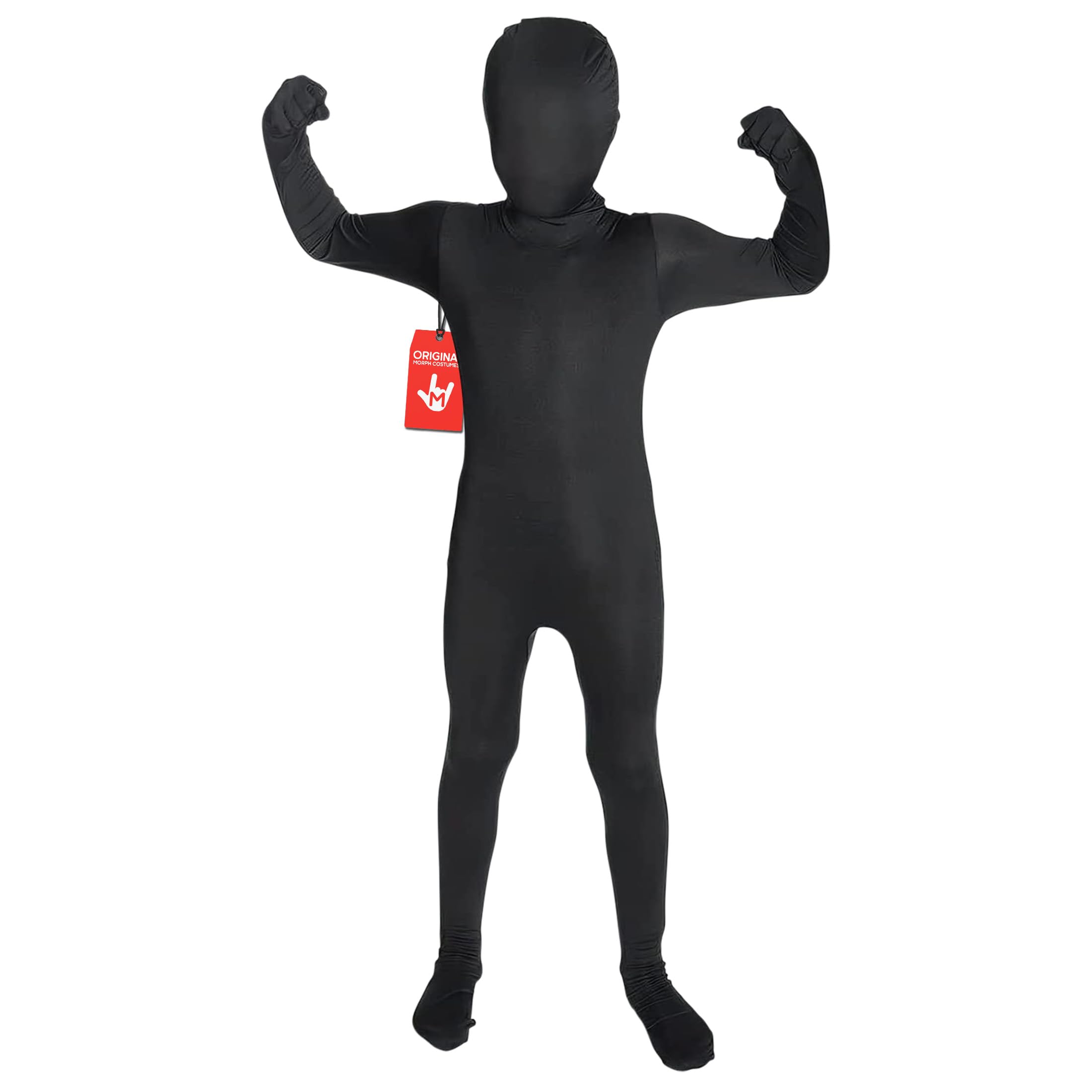 Morphsuit Kids Full Body Costume - Black, M | Original Bodysuit for Children | Super Stretch Suit Great for DIY Party Outfit | Halloween, Cosplay, Fancy Dress | For Boys & Girls โ image 1
