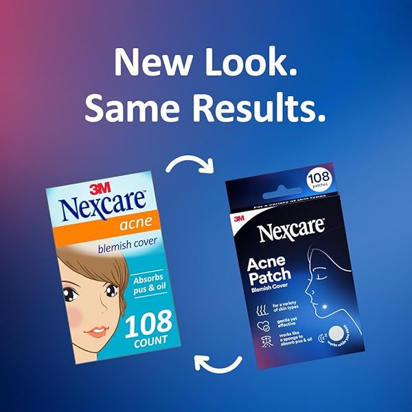NEXCARE ACNE COVER, SKIN COVER ABSORBS PUS AND OIL FROM CLOGGED PORES, SUITABLE SKINCARE FOR MOST SKIN TYPES – 108 ACNE COVERS