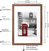 Scholar Tree Rustic Wood A4 Picture Frame Set of 3 with Mount view 3
