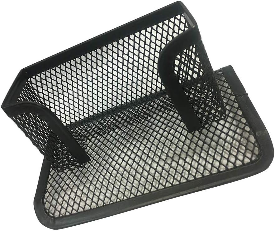 Metal Mesh Business Card Holder Display Name Card Multi-Function Name Card Collection Organizer Metal Mesh Business Card Holder for Office Desk Black