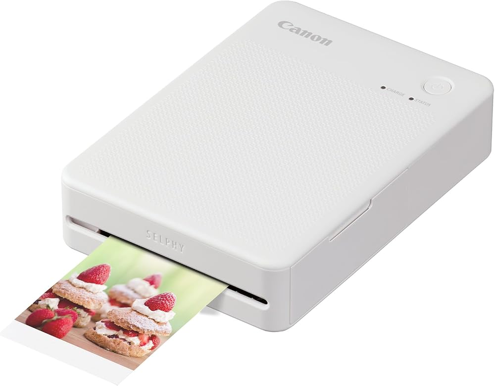 Canon SELPHY QX20 Portable Printer Wi-Fi Dye Sublimation USB-C White