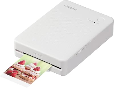 Canon SELPHY QX20 Portable Printer Wi-Fi Dye Sublimation USB-C White