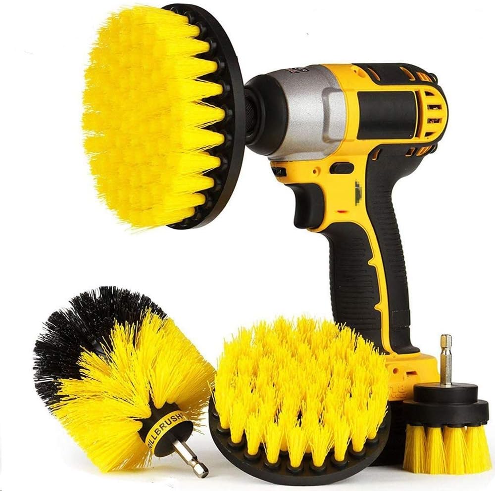 4 Pièces Brosse de Nettoyage Perceuse Électrique Épurateur électrique pour Brosse de Nettoyage