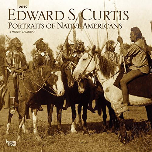Edward S. Curtis Portraits of Native Americans 2019 12 x 12 Inch Monthly Square Wall Calendar, Photography USA America (Multilingual Edition)