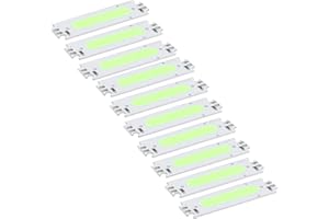 VBESTLIFE 10pcs LED COB Chips, COB Surfaces Light Source Strip Light Integrated Lamp Beads 12V 2W 6000H Life for Car Lamp Beads, DIY Lamps, Outdoor Lamps (Green)