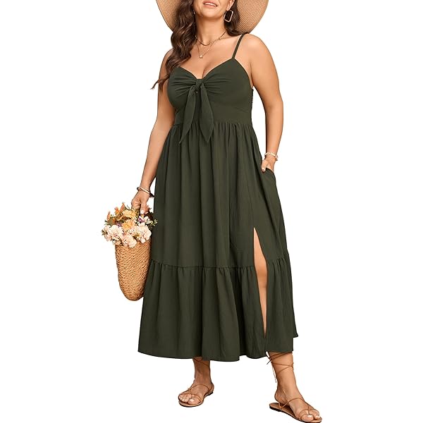 SCOMCHIC Plus Size Summer Boho Dresses Spaghetti Strap Sleeveless Casual Sundress Smocked Flowy Slit Beach Maxi Dress at Amazon Women's Clothing store SCOMCHIC Plus Size Summer Boho Dresses Spaghetti Strap Sleeveless Casual Sundress Smocked Flowy Slit Beach Maxi Dress at Amazon Women's Clothing store