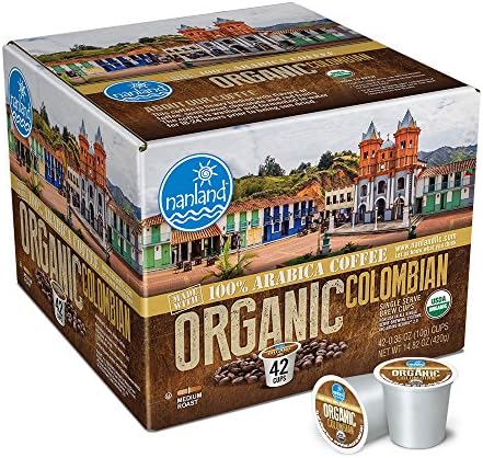nanland Colombian Organic Single Serve K-cup, 42 Count