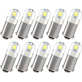 BA9S BA9 1895 1891 53 57 Led Bulb for Car Dome Map Light White 10pc | 12V,Super Bright,Canbus Error Free, 6000K 47830 64111 3893 LED bulbs for Car Interior License Plate Glove Box Light etc