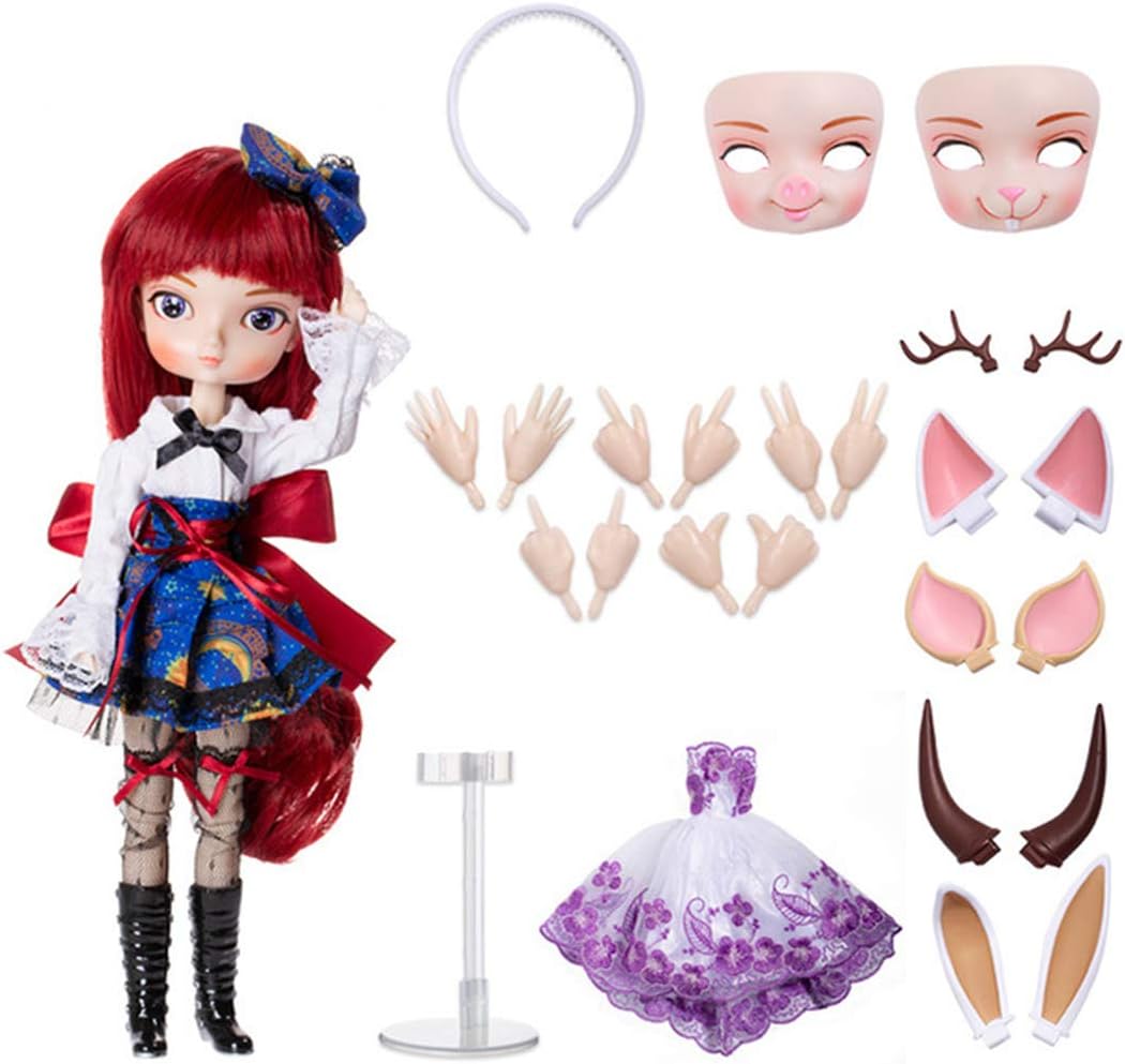 GODNECE Ball Jointed Doll Full Set, 1/6 BJD Doll Set BJD Doll Kit - Mona