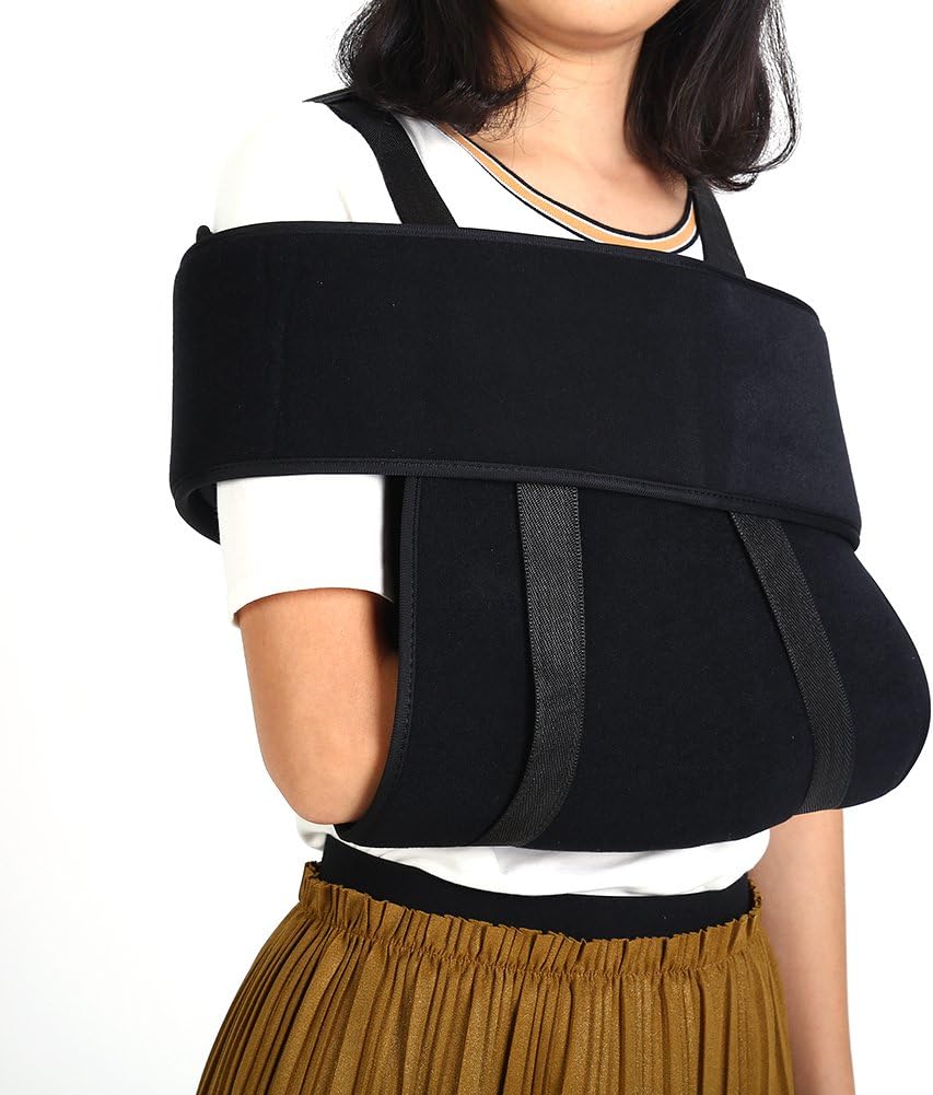 Adjustable arm sling shoulder support with bandage, breathable ...