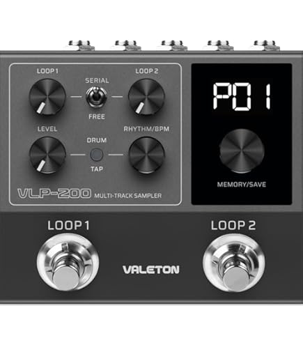 VALETON VLP-200 マルチトラックルーパー　サンプラーboss rc Amazon.com: Valeton VLP-200 Multi-Track Sampler - Two full