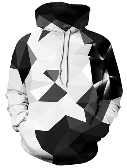 AMOMA Unisex Slim Fit 3D Digital Bedruckte Sweatshirt Kapuzenpullover Hoodies