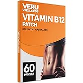 Veru Wellness B12 Energy Patch, Natural Patch B12, Garcinia - Self Adhesive Time Release Patch (60 Days)