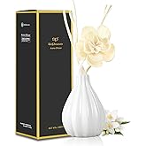 ap airpleasure Reed Diffuser Set, Home Fragrance & Decorative Diffuser, Dried Flower Aromatherapy Oil Set, Oil Diffuser Sticks, Ceramic Bottle 5.07 oz(150ml) /1 Pack (JasmineBouquet)
