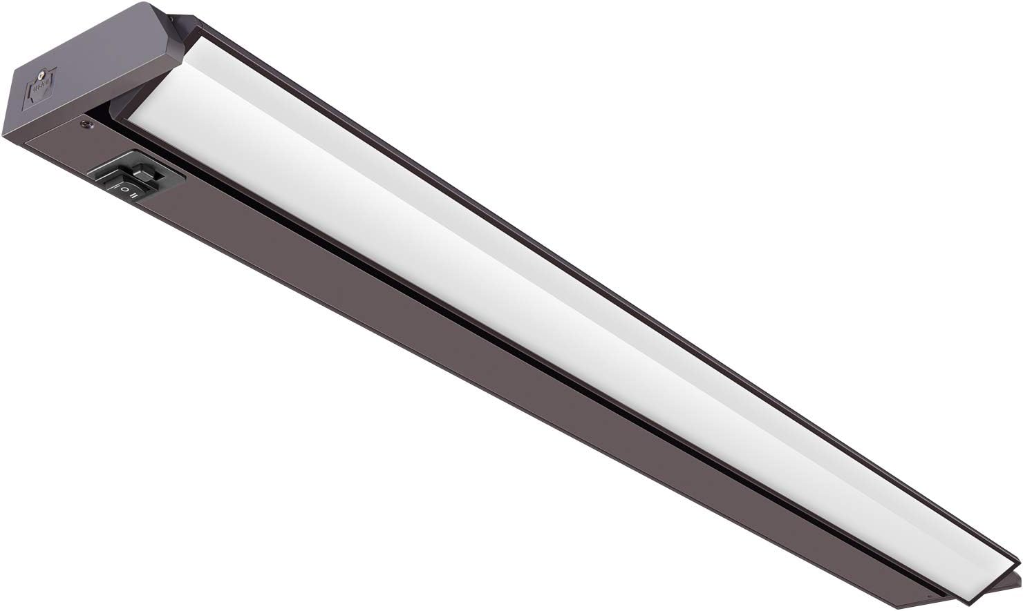 32-inch Swivel LED Under Cabinet Lights, Glass Lens, Selectable White 2700K/4000K/5000K, Dimmable with Wall Dimmers, Bronze Finish, IN-0202-4-BZ