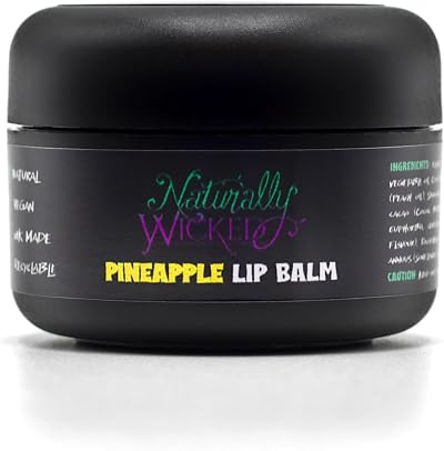 Naturally Wicked Pineapple Lip Balm Natural Vegan Lip Repair Dry Chapped 15ml