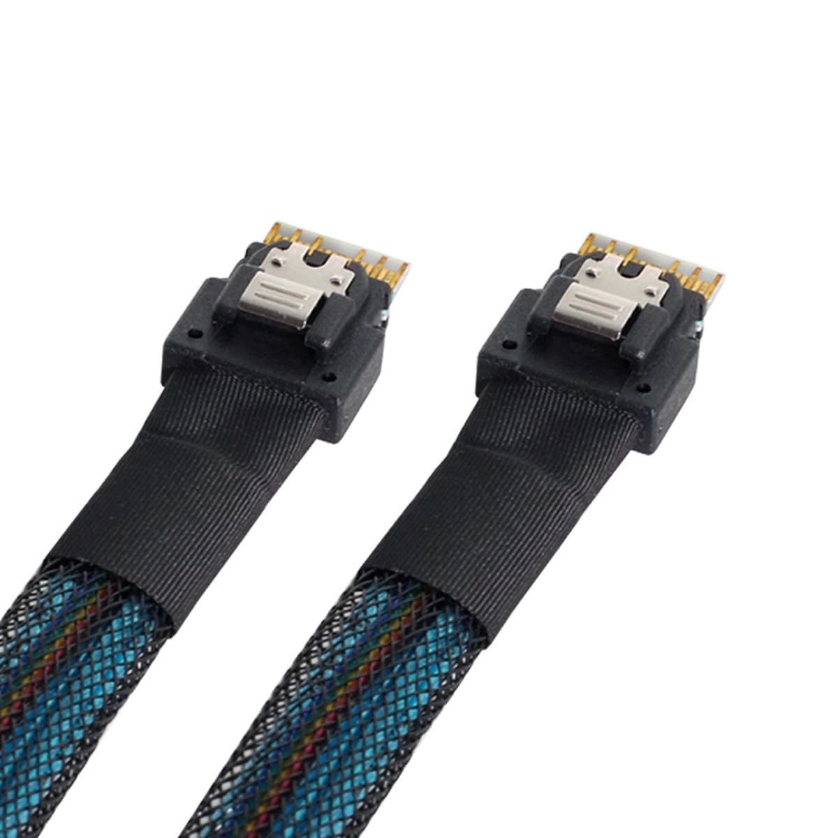 NFHK PCI-E Slimline SAS 4.0 SFF-8654 4i 38pin Host to SFF-8654 Slim SAS Target Cable 40cm