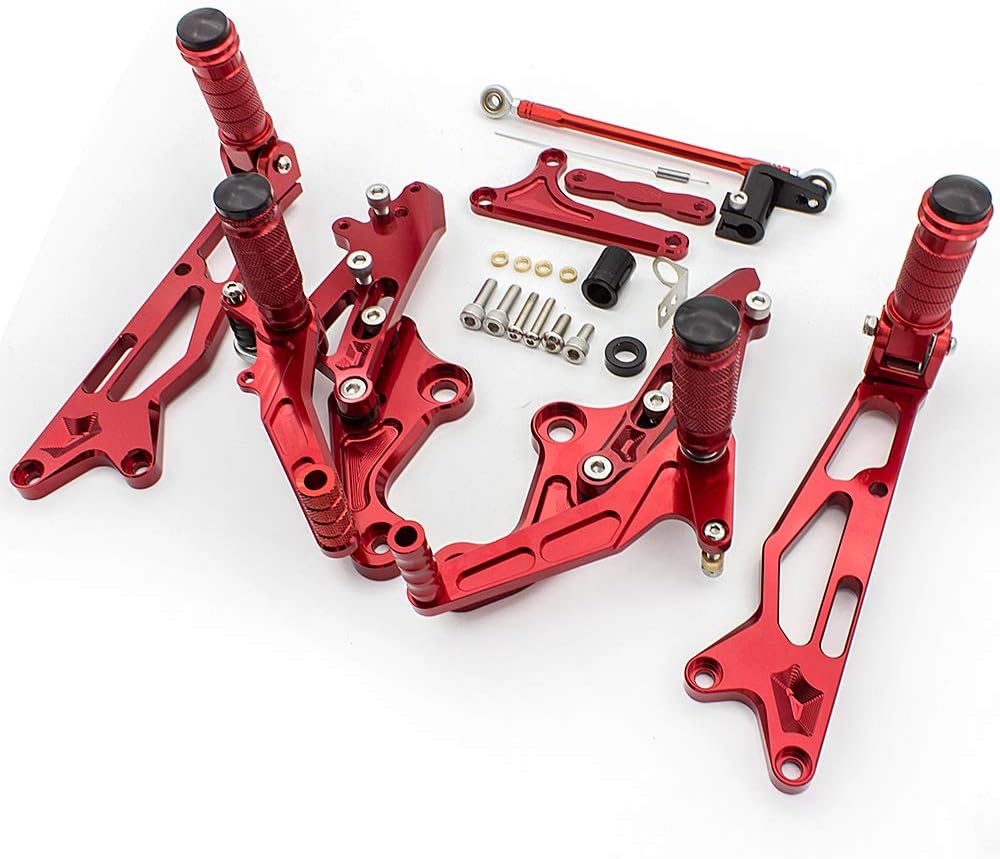 Krace Motorcycle Rearsets Foot Pegs Rear Set Footrests Brake Shift