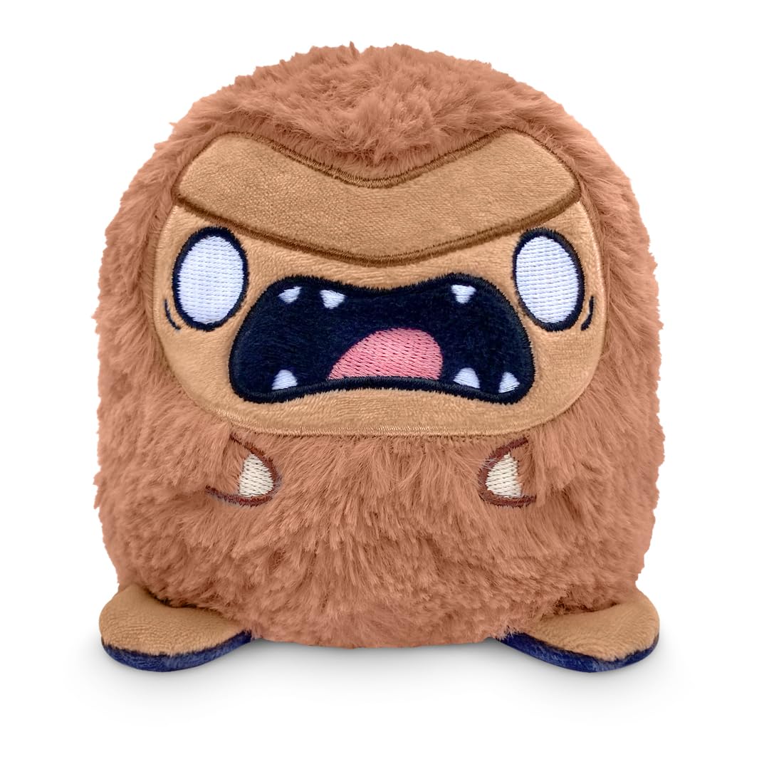 TeeTurtle Twisted Cryptids Bigfoot Reversible Plushie 4" - Cute Kawaii Soft Stuffed Animal