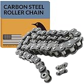 PGN #35 Carbon Steel Roller Chain - 3 Ft + 1 Free Links - 95 Links | Carbon Steel Construction for Reliable Power Transmission