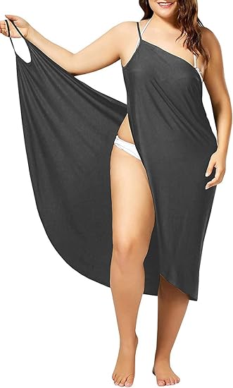 grey swimsuit cover up