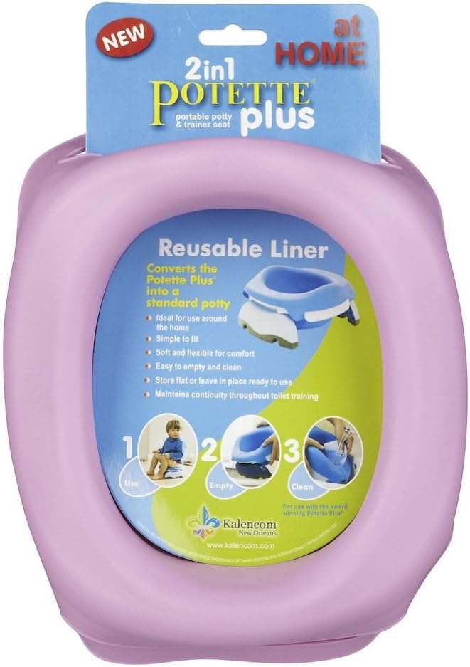 Potette Plus Reusable Potty Liner Fits all Potette Potties PINK