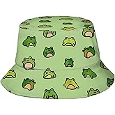 Frog Bucket Hat for Women Men Summer Outdoor Foldable Wide Brim Fisherman Hat Fishing Sun Hat