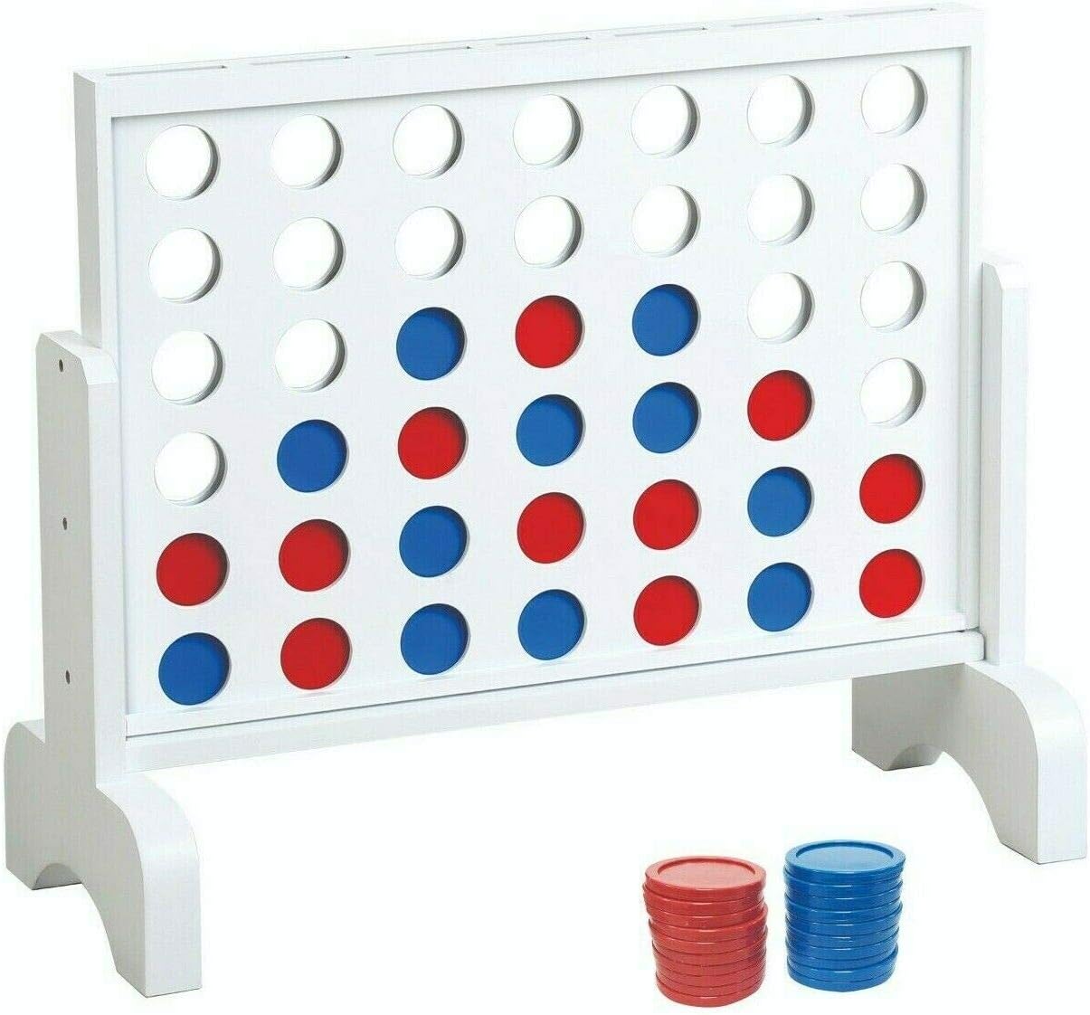 Etna Giant Wooden 4 in a Row Board Game Set