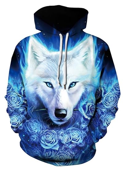 wolf hoodie amazon