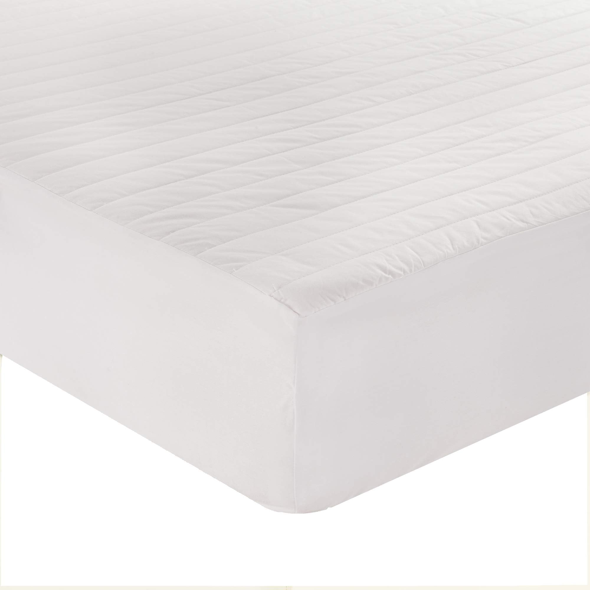 Cottonpure Sustainable 200 Thread Count Breathable 100% Cotton Mattress Pad, Twin