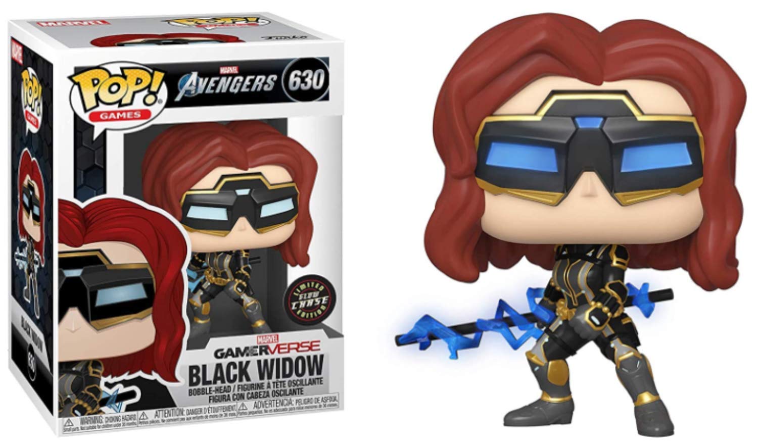 Funko Pop! Games: Avengers - Black Widow (Glow in the Dark Chase Edition) #630