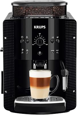 Krups roma ea810870 - cafeteira superautomática, 15 barras, moedor de café cônico metálico, com seleção de quantidade e intensidade de café, bico vapor, 2 bicos, inclui kit de limpeza