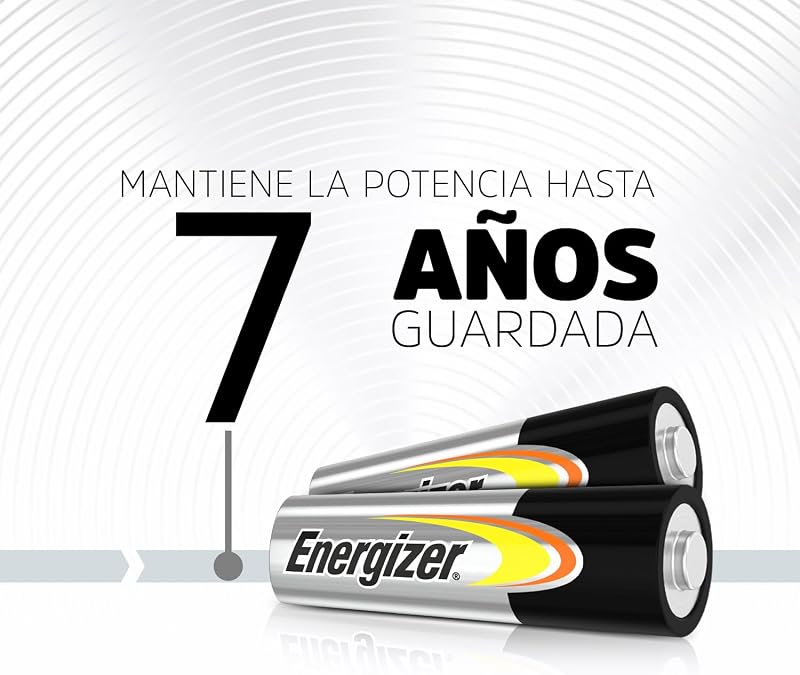 Pilhas energizer aa, energia alcalina, pacote com 48, bateria dupla a, exclusivo da amazon (a embalagem pode variar)