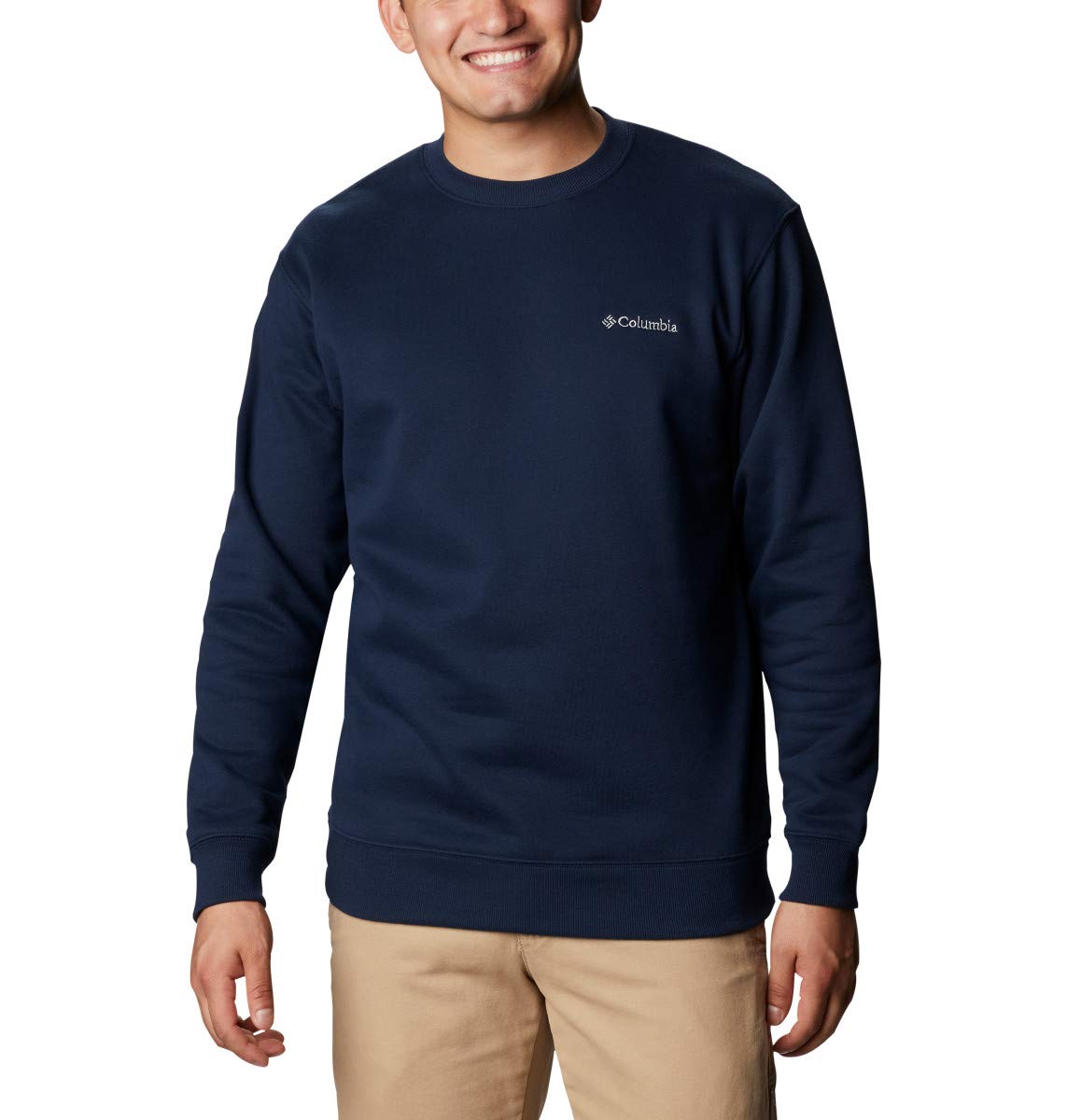 Columbia Men’s Hart Mountain Ii Crew Sweatshirt Collegiate Navy