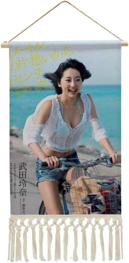 Amazon 現代絵画キャンバス絵画 武田玲奈 ポスター壁アート画像リビングルームベッドルーム現代家の装飾木製フレーム48 28cm ウォールステッカー オンライン通販